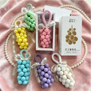 Macaron Trauben handgemachte Seife Geschenkbox, schöner Duftanhänger als süßes Geburtstagsgeschenk.