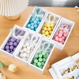Macaron Trauben Seife Geschenkbox handgemachte ätherische Öle Aromatherapie Anhänger Set
