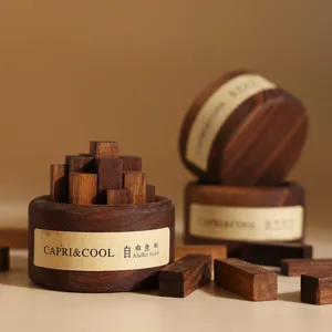 Black walnut wooden aroma diffuser set, creative desktop decoration and flameless diffuser.