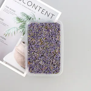 Dried lavender granules flowers for DIY scented candles and wax tablet craft decor