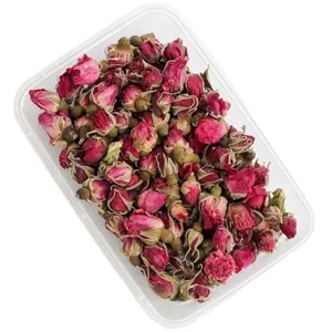 Natural dried rose flower buds for DIY crafts candles packaging fresh and fragrant floral decor.