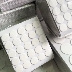 Στρογγυλά αυτοκόλλητα σημεία κόλλας διπλής όψης για κεριά DIY, λευκά αυτοκόλλητα πακέτου.