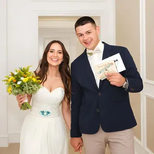 Sobre de regalo de dinero de madera para boda diseño de cumplimiento de deseos y decoración.