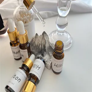 Plantaardige aromatherapie etherische olie set met druppelaar voor diffuser, frisse geur.