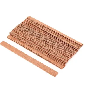 Natural wood candle wicks slice core replacement for DIY handmade aromatherapy candle making.