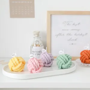 Scented Yarn Ball Candle Cute Nordic Minimalist Paraffin Wax Aromatherapy Candle Home Decoration Souvenir Gift Prop