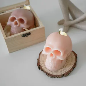 Αρωματικό Κερί Κρανίο Halloween Χειροποίητο Κερί Σόγιας Γοτθικό Κερί Άρωματος Κεφαλής Σκελετού Για Διακόσμηση Σπιτιού Δώρο Πάρτι