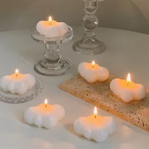 Handgemaakte Wolk Geurkaars Schattige Esthetische Paraffine Aromatherapie Kaars Voor Huisdecoratie Verjaardag Cadeau