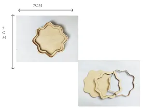 Holzschnitzerei DIY Materialset für Kühlschrankmagneten und antik Fotorahmen Bastelbedarf.