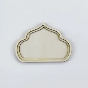 Cadre vierge en bois DIY pour broderie aimant de refrigerateur artisanat art miniature.