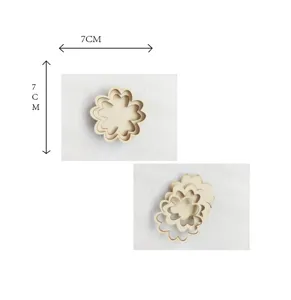 Holz Blumen Form DIY Handwerk Rohlinge Material Set fur handgemachte Geschenke