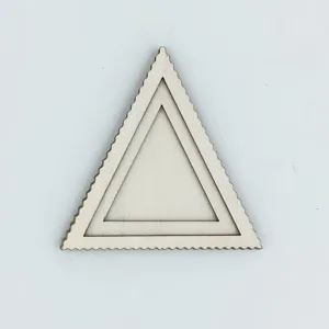 Cadre de broderie triangle en bois accessoire bricolage mini pièce en bois pour projets