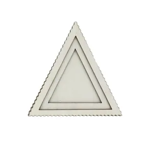 Cadre de broderie triangulaire en bois accessoire d'artisanat en tranche de bois bricolage