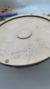 Personalized wooden world map coin box savings jar travel gift for adults and kids