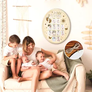 Cornice foto pietra miliare primo anno bambino in legno bacheca mensile neonato
