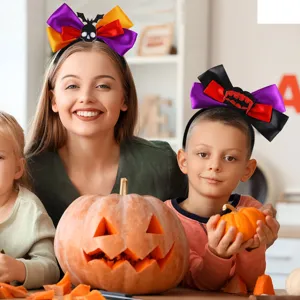 Halloween lazo diadema calavera murciélago accesorio para el pelo fiesta disfraz