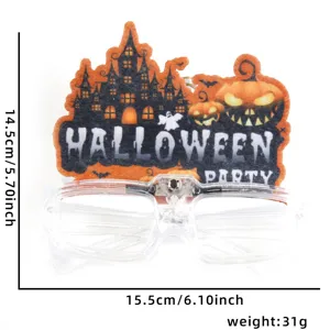 Halloween LED glowing plastic glasses party costume decoration props funny eyewear frames