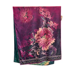 New Chinese retro double-sided long floral printed scarf shawl for women spring autumn