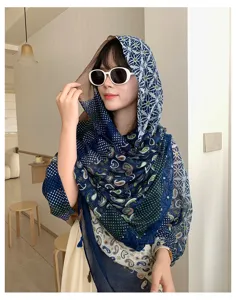 New Chinese style women scarf summer sun protection shawl ethnic pattern fashion new design.