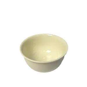 Korean style minimalist ceramic bowl for single serving, ideal for soup, cereal, or noodles.