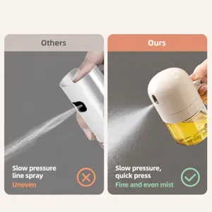 Kitchen glass oil spray bottle, fine mist sprayer for cooking, olive oil dispenser.