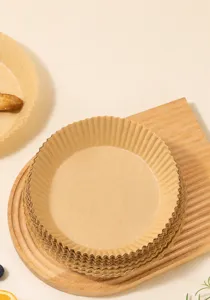Runde Heissluftfritteuse Backpapier, Antihaft Oelbestaendig Pergamentpapier zum Backen.