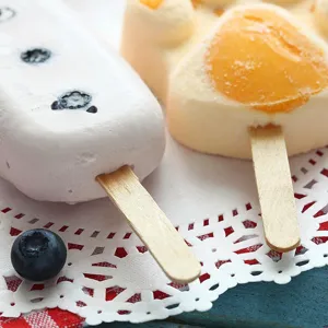 Bastoncini per ghiaccioli in bambù naturale usa e getta per gelato fai da te e artigianato.