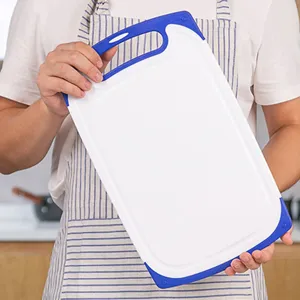 Tagliere da cucina in plastica resistente con manico tagliere a doppia faccia per alimenti