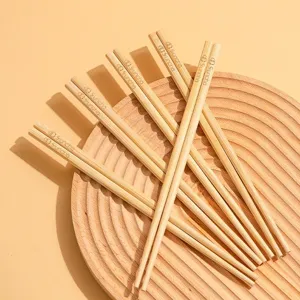 Set di bacchette in bambù naturale cucina domestica stoviglie ecologiche bacchette lisce