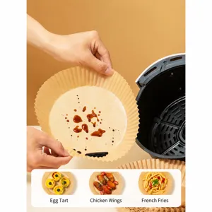 Disposable Air Fryer Parchment Paper Liners Round Non-Stick Oil-Proof Baking Paper for Oven