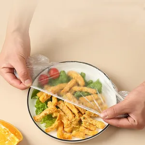 Wegwerp voedselwrap afdekkingen elastische plastic schaalhoezen voor Borden en schalen.