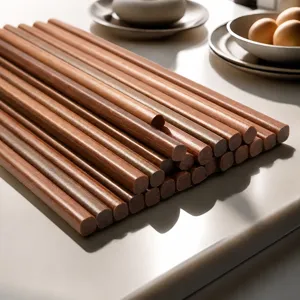Natural Ironwood Chopsticks Reusable Unpainted Waxless High Temperature Resistant Non-Slip Wooden Chopsticks Home Dining