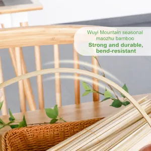 Commercial disposable bamboo skewers BBQ sticks natural moso bamboo flexible durable