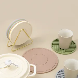 Silicone Heat Resistant Mat Set Tableware Coaster Pot Holder Hot Pad For Home Table