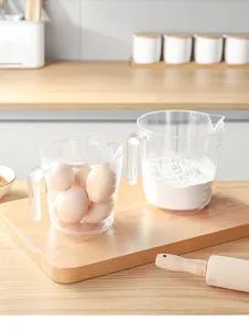 Misurini in plastica trasparente con scala, strumenti di cucina e cottura, 2 pz.