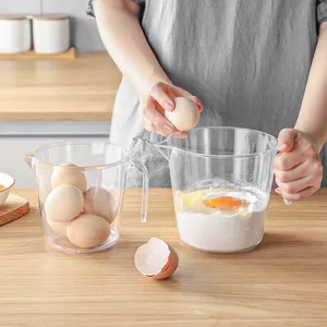Misurino in Plastica Trasparente Con Scala Chiara Manico E Beccuccio Per Cucina Cottura E Uso Domestico