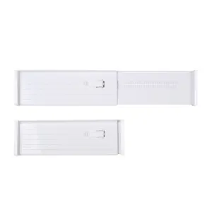 Adjustable drawer divider plastic expandable storage partition for home wardrobe closet organizer
