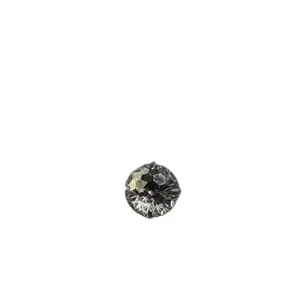 Blue zircon stud earrings minimalist sparkling round faceted gemstone fine jewelry accessory