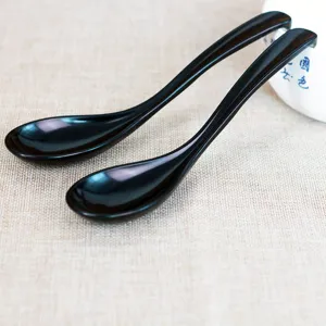 Cucchiaio da Zuppa in Legia con Manico Lungo Moderno Minimalista Tinta Unita Cucchiaio da Riso Posate Gadget da Cucina Per la Casa