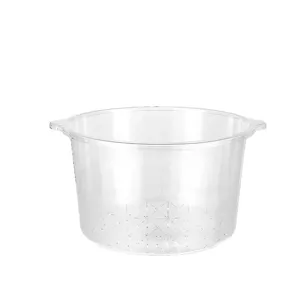 Clear plastic foot soaking tub, thickened large foot bath basin with handles for home spa.