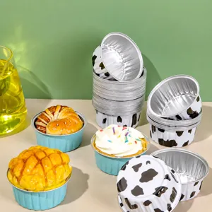 Gobelets en aluminium jetables pour friteuse à air, bols de cuisson, moules à muffins et cupcakes.