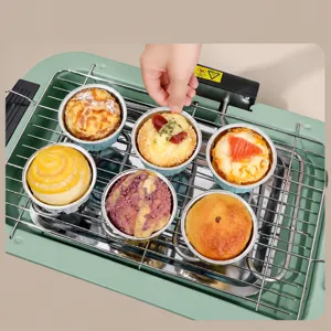Bols en feuille d'aluminium jetables pour friteuse a air et four, petits moules a tarte.