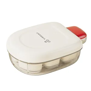 Press type ice cube mold with lid and storage container home kitchen gadget transparent box