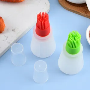 Bouteille de Pinceau à Huile en Silicone de Qualité Alimentaire Résistante aux Hautes Températures pour Cuisson Barbecue