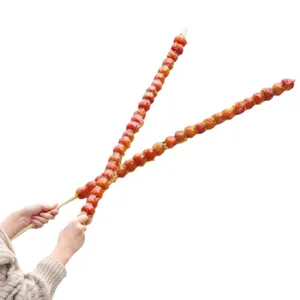 1-meter long Chinese traditional candied fruit tanghulu skewer or extra long bamboo stick.