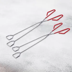 Stainless Steel BBQ Grill Tongs Long Food Tongs Anti-Scald Cooking Tongs Heavy Duty Kitchen Utility Tool