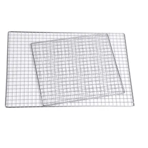 Edelstahl Grillgitter rechteckig Kühlgitter Drahtgitter Set für Outdoor Kochen Backen BBQ
