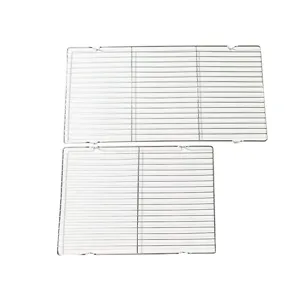 Stainless steel wire BBQ grill racks and cooling grids, portable outdoor camping mesh tools.