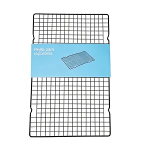 Black Metal Baking Cooling Rack Rectangular Wire Grid Cooling Rack For Cake Bread Pastry Kitchen Baking Supplies
