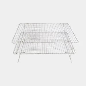 304 stainless steel stacked baking cooling rack for cakes and cookies main product view.